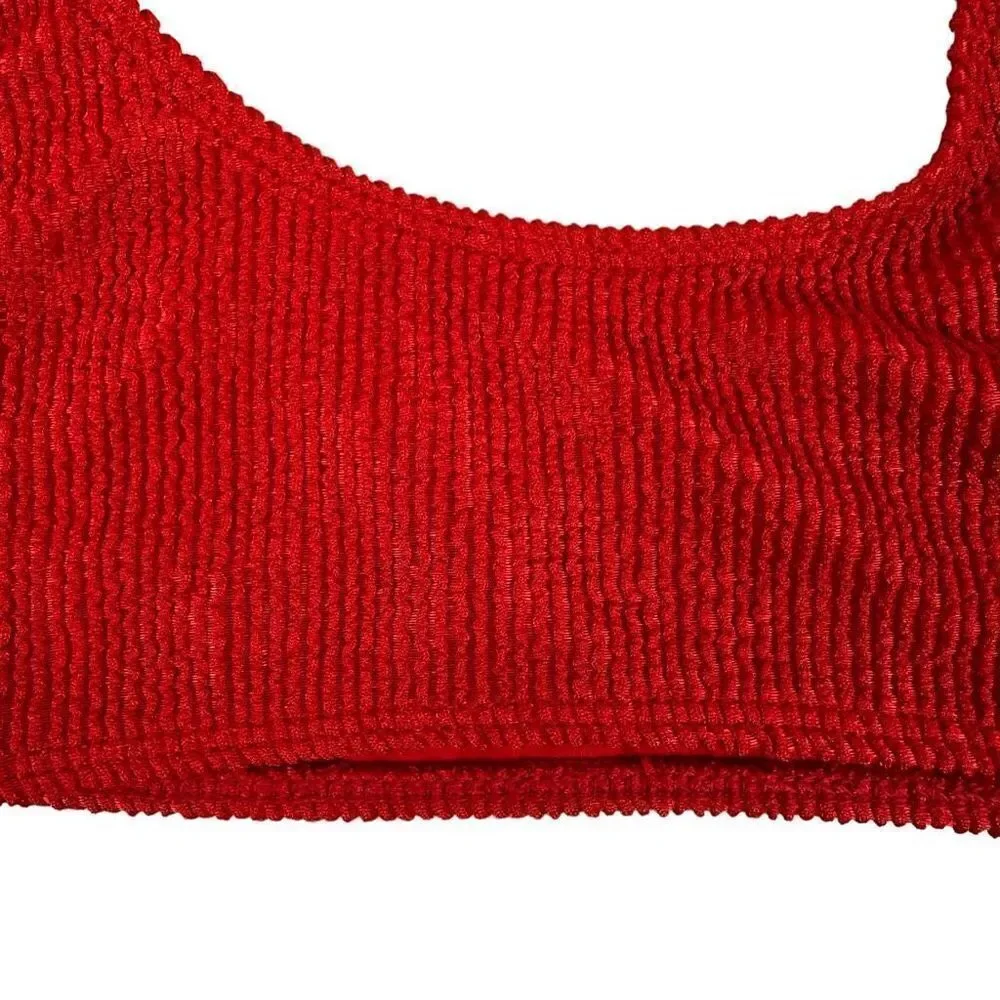 Frankie's Bikini's Red XS Wilderness Top and Small Bottom